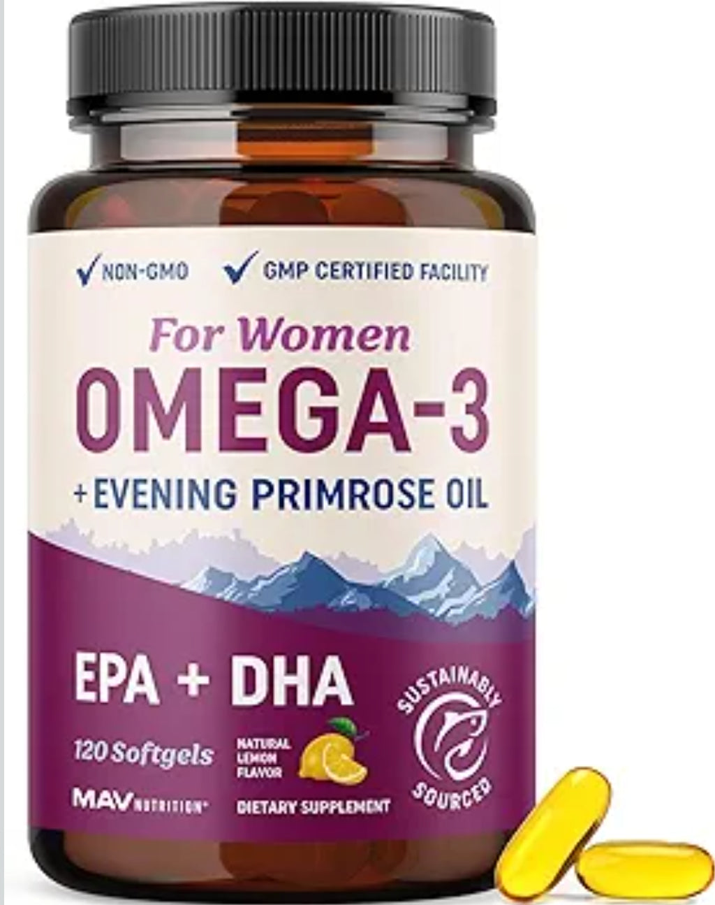 Fish Oil Omega 3 Supplements for Women | DHA + EPA