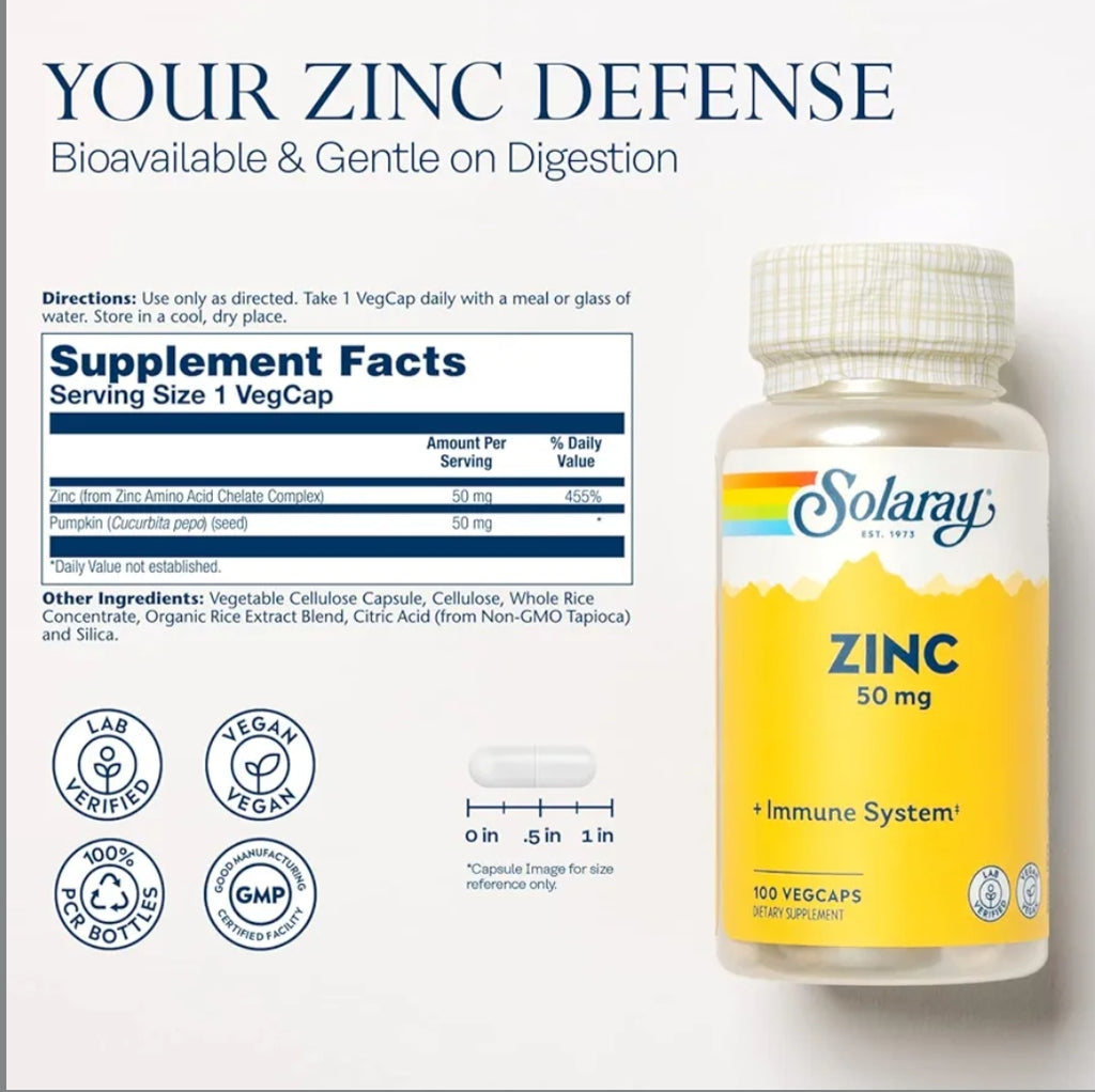 Solaray Zinc Capsules